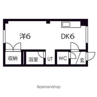 ローヤルハイツ南平岸A【401号室】の間取り