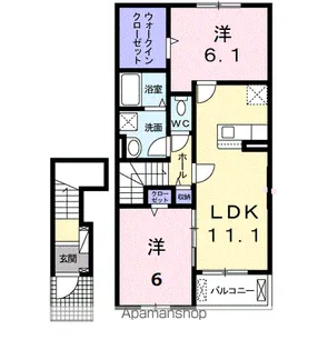 ベル・アヴニール Ⅱ【2階】の間取り
