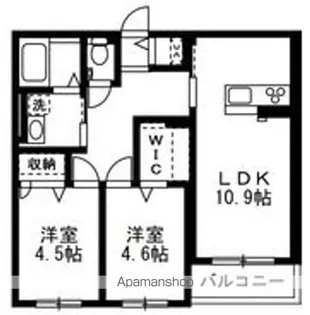 サン・ハイツA【1階】の間取り