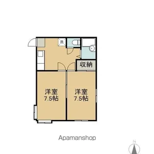 英友ハイツ【201号室】の間取り
