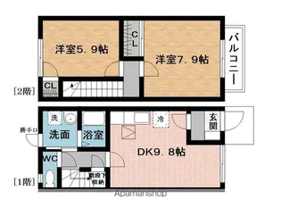 シティハイム【1階】の間取り