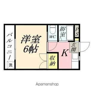 リトルハイム青江Ⅱ【232号室】の間取り