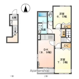 ヒールコートⅡ【2階】の間取り