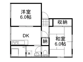 コーポバラD【201号室】の間取り