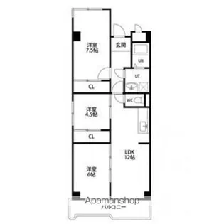 里水マンションA【2階】の間取り