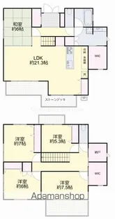岡山県岡山市中区住吉町1丁目【一戸建】の間取り
