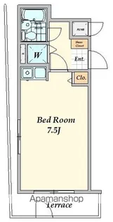 メインステージ新宿【102号室】の間取り