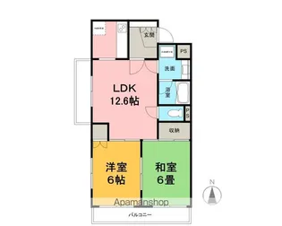 OSTクレスタ【4階】の間取り