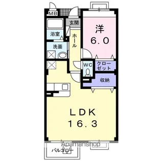 グランデーアM【2階】の間取り