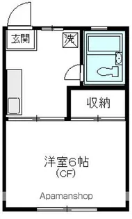コーポやなぎさわ【203号室】の間取り