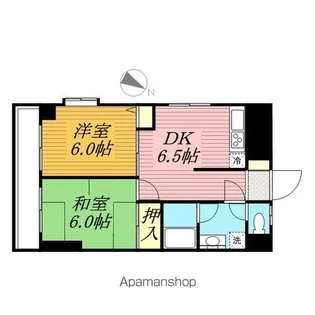 サンパークビル【601号室】の間取り