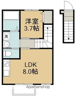 エクシリア東仙台Ⅱ【2階】の間取り