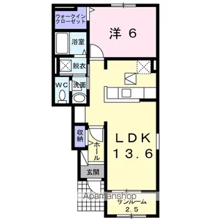 カーサシンフォニー【1階】の間取り