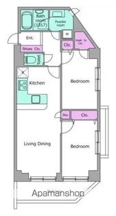 レジディア根岸【2階】の間取り