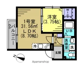 AJヒルズ蘇我【2階】の間取り