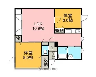 ライトハウスⅡ【2階】の間取り