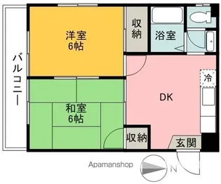 メゾン宝【4階】の間取り