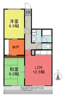 福島県福島市飯坂町字梅津【マンション】の間取り