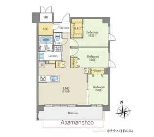 グランドゥール覚王山大島【2階】の間取り