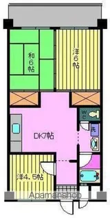 第87杉フラット【403号室】の間取り