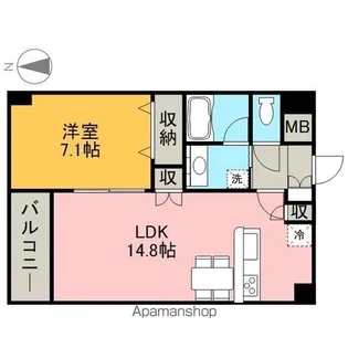 グランデージ泉【6階】の間取り