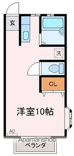 ハイツ遠山ⅡB棟【103号室】の間取り
