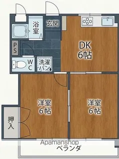 井上マンション【4階】の間取り