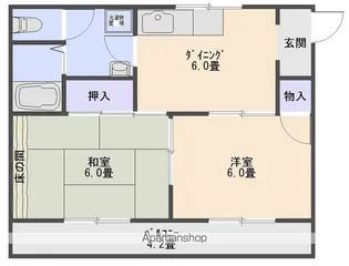 OMハイツ【303号室】の間取り