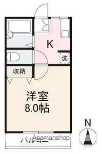 ハイム新天地【204号室】の間取り