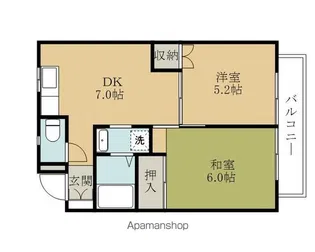 ファーストハイム土生【2階】の間取り