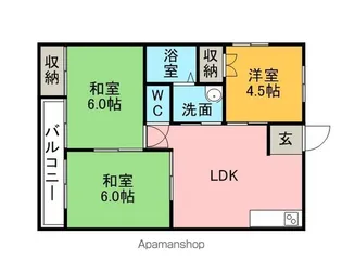 オークスハイツ【103号室】の間取り