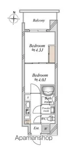 ドゥーエ両国Ⅲ【4階】の間取り