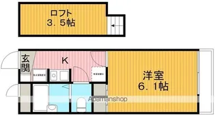 スクエア豊中【2階】の間取り