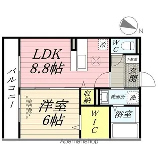 イヴェール【1階】の間取り