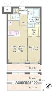 バルム下馬【1階】の間取り