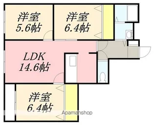AVANT GARDEⅤ(アヴァンギャルドファイブ)【4階】の間取り
