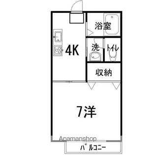 ルミエールMT【202号室】の間取り