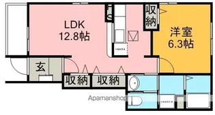 ソフィアA【101号室】の間取り