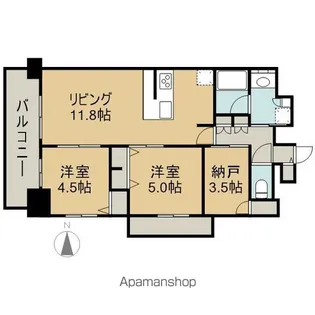 プレサンス ジェネ 上前津【1405号室】の間取り