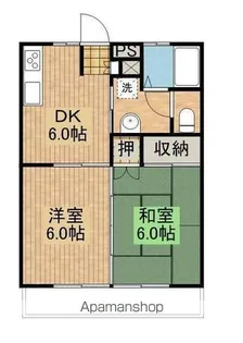 グリーンコーポ植木1号館【A-103号室】の間取り