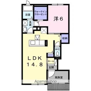 ルミエール【1階】の間取り