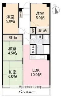 アイランドガーデン多田【602号室】の間取り