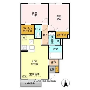 エルクルーズ【1階】の間取り