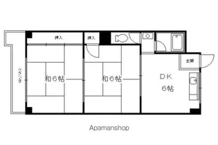 シャトー葛野【302号室】の間取り