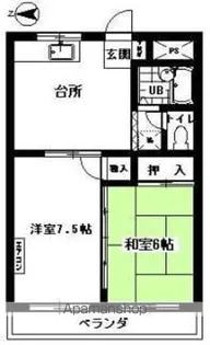 ベルトピアいわき5 B棟【303号室】の間取り