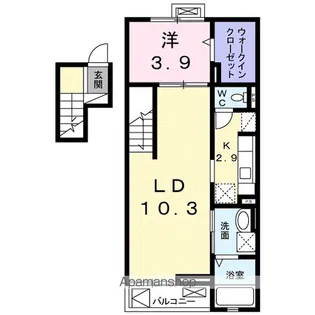 ベラ カーサ K【4階】の間取り