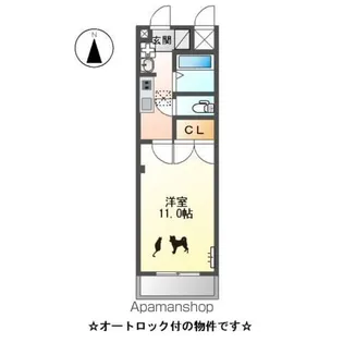 プレジデント・川中【1階】の間取り