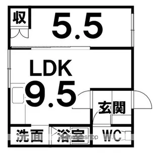 エレガンスわかな【2-B号室】の間取り