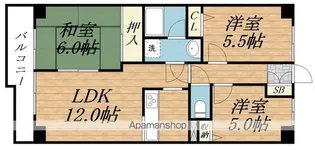 メゾンエメラルド【305号室】の間取り