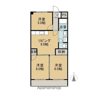 大恵第3マンション【102号室】の間取り